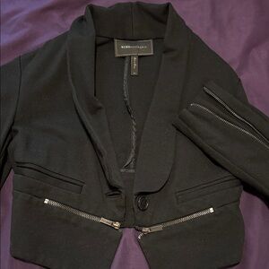 BCBGMaxAzria Black Cropped Blazer